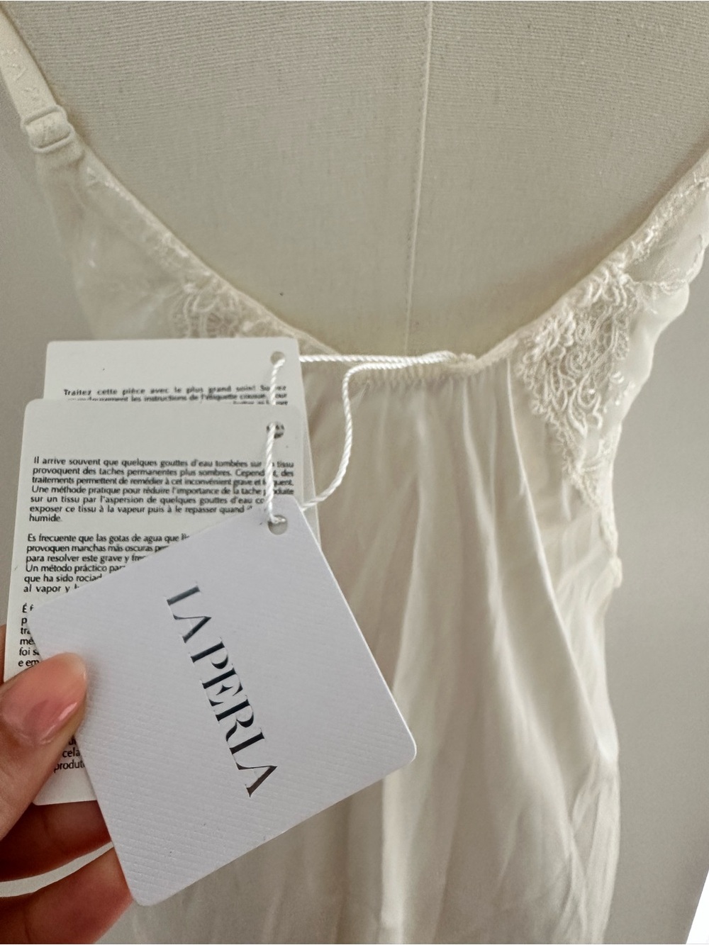 New🤍La Perla white/ Ivory Silk and Lace bridal slip dress. #100 - Picture 10 of 14
